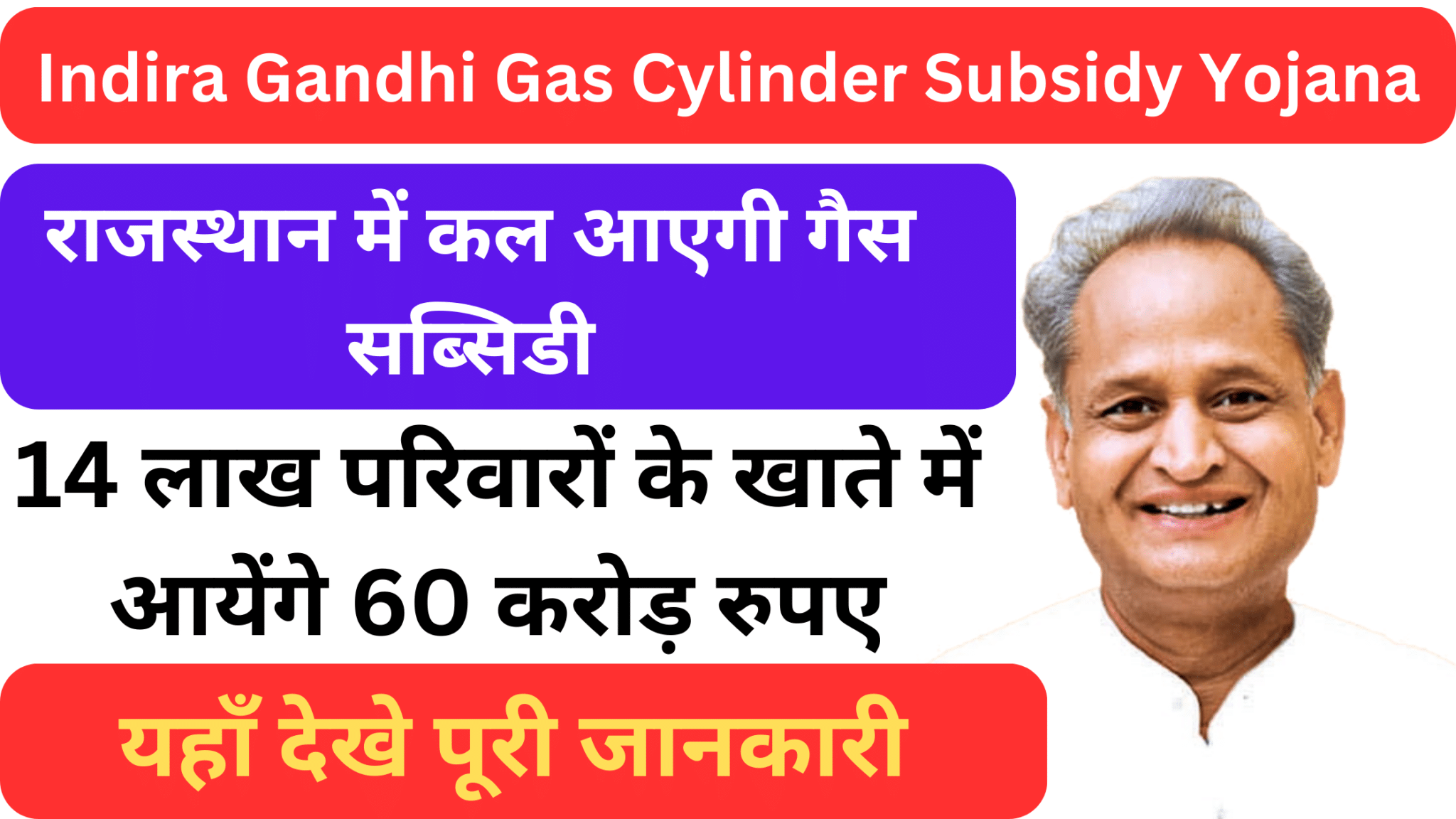 Indira Gandhi Gas Cylinder Subsidy Yojana