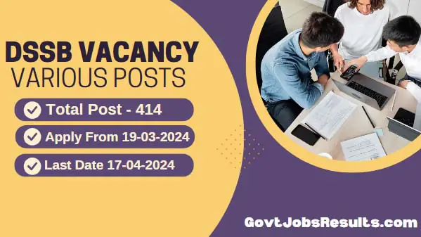 DSSSB Recruitment 2024